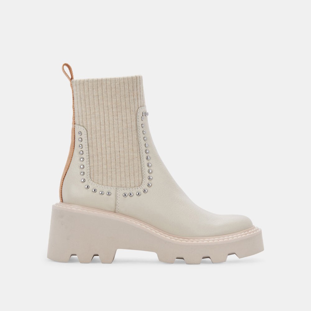Dolce Vita Hoven Stud H2o Boots Ivory Leather