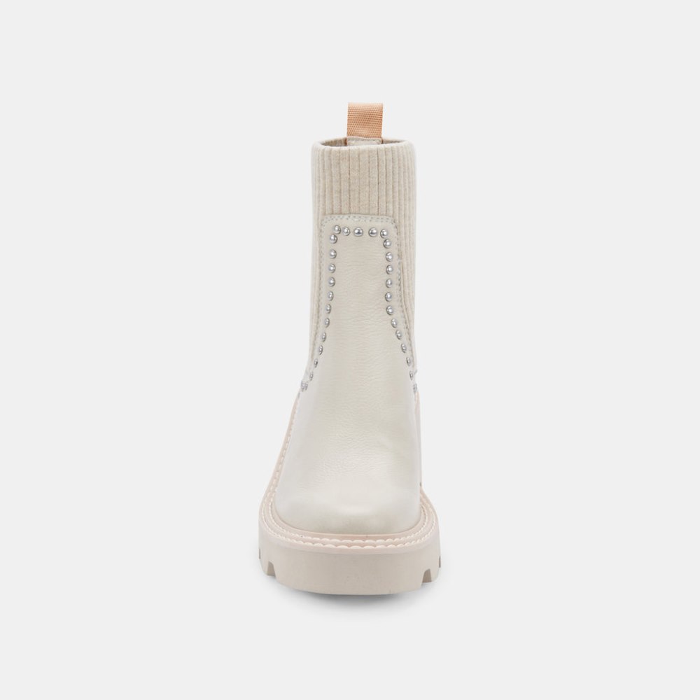 Dolce Vita Hoven Stud H2o Boots Ivory Leather