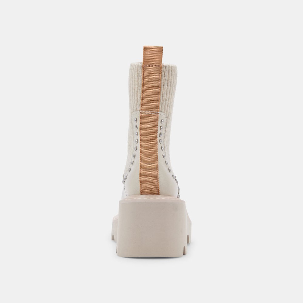 Dolce Vita Hoven Stud H2o Boots Ivory Leather