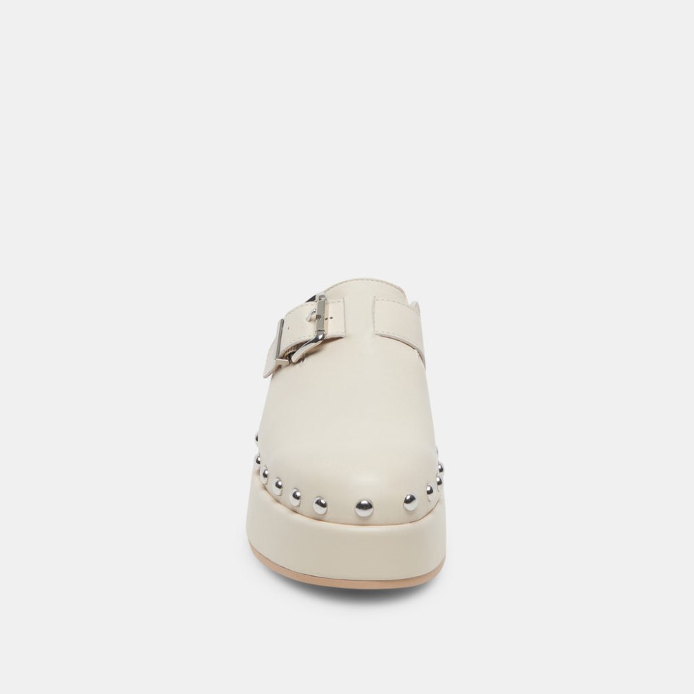 Dolce Vita Yevan Clogs Ivory Leather