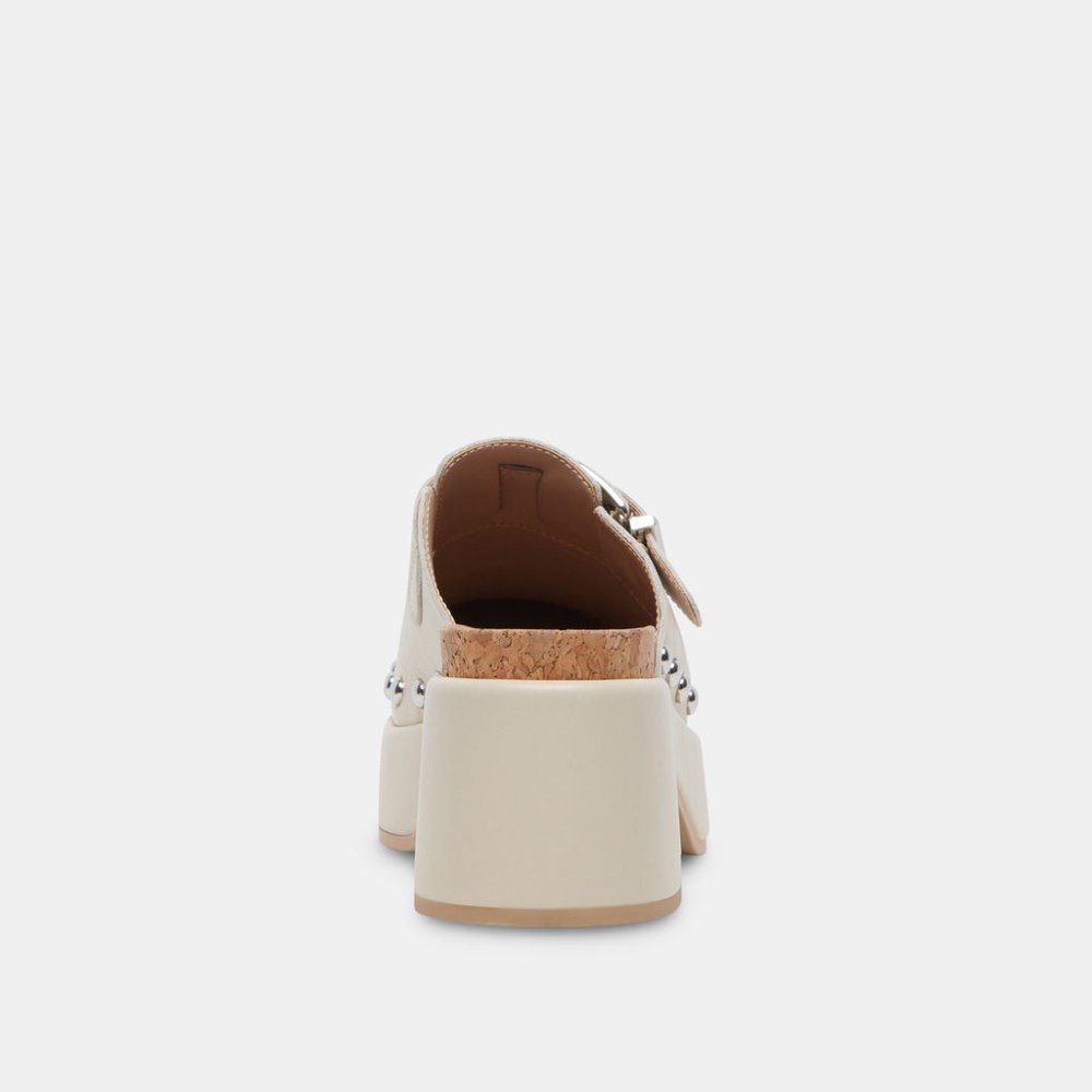 Dolce Vita Yevan Clogs Ivory Leather