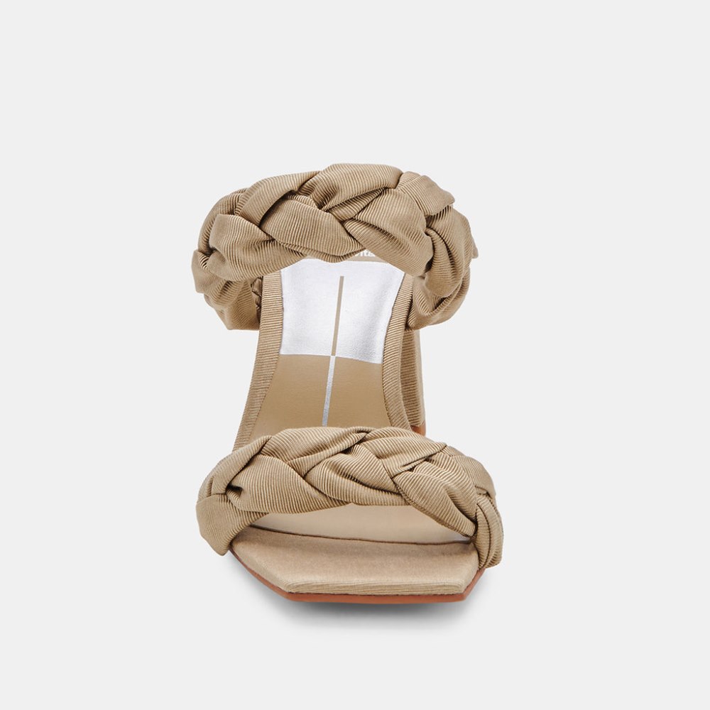 Dolce Vita Pheby Heels Khaki Silk