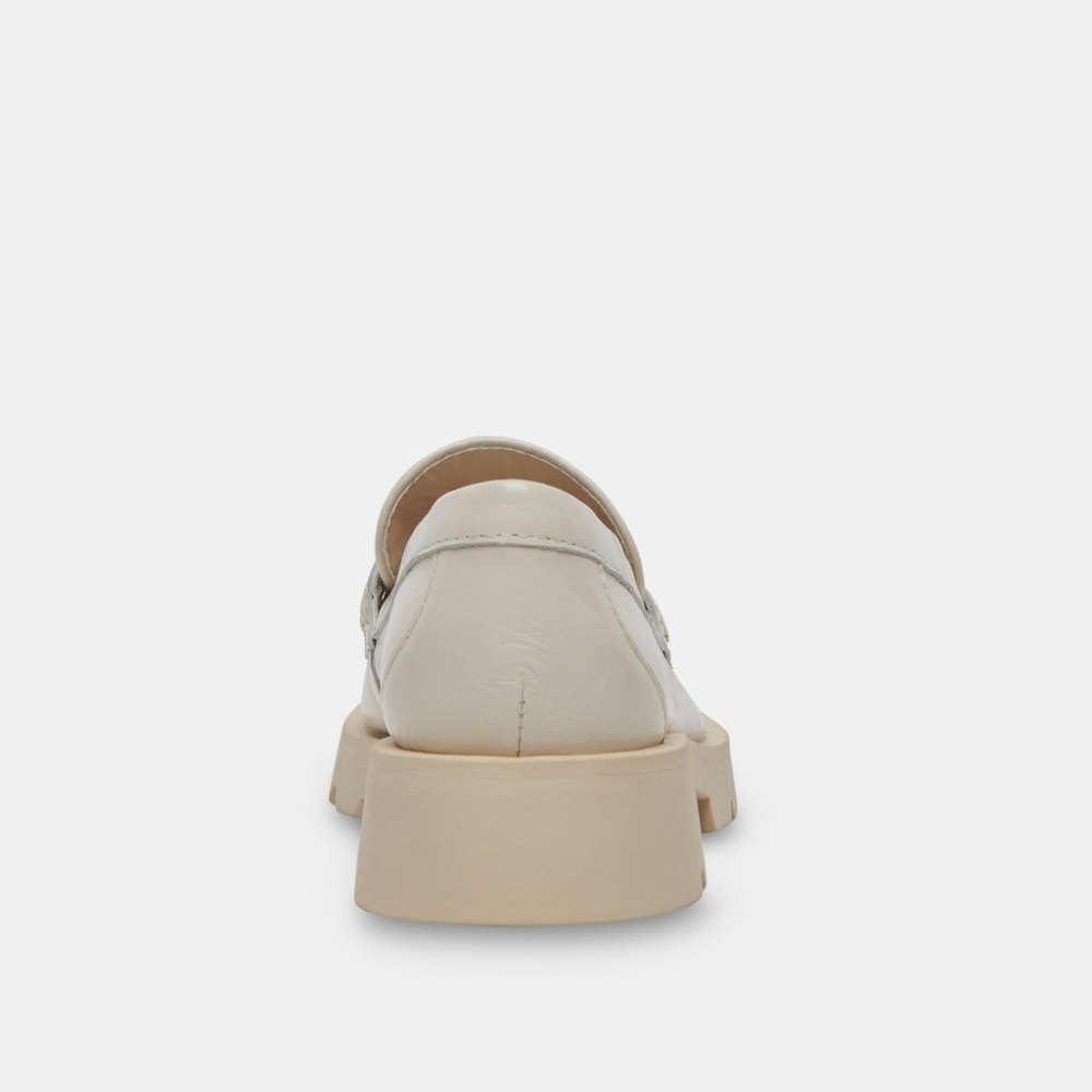Dolce Vita Elias Flats Off White Crinkle Patent