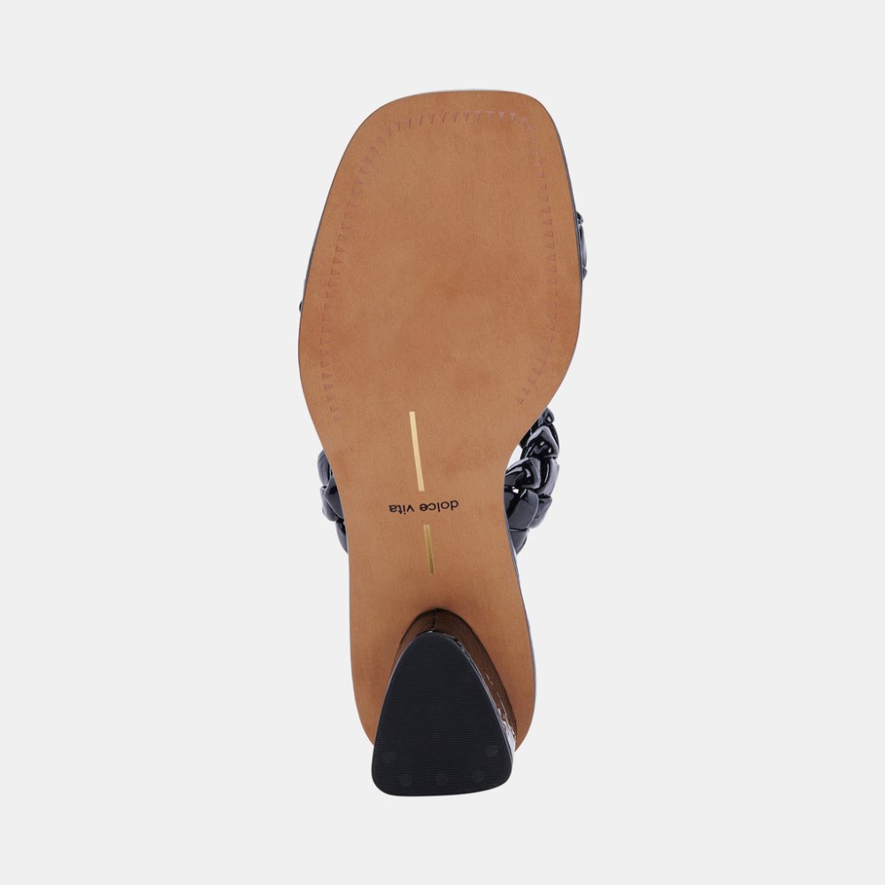 Dolce Vita Ronin Sandals Midnight Patent Stella