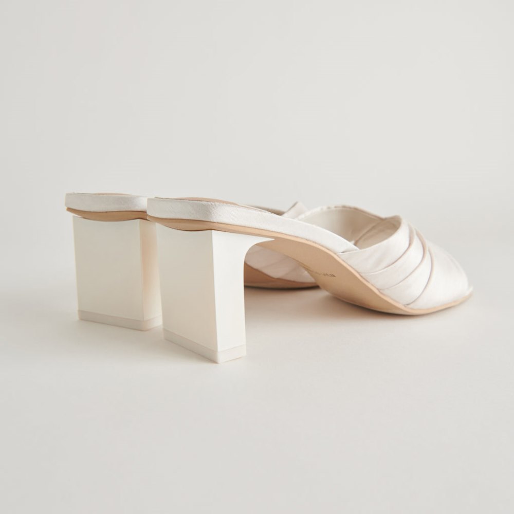 Dolce Vita Carlan Heels Off White Silk
