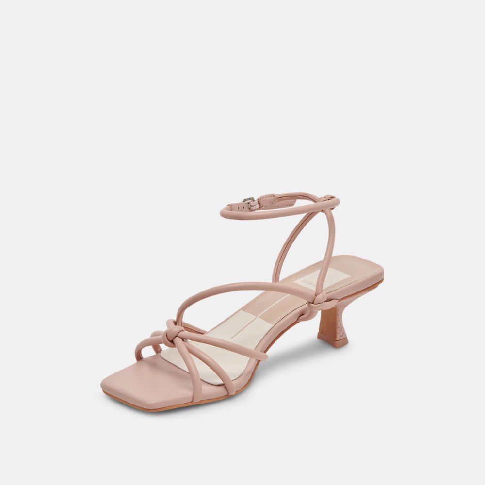 Dolce Vita Bev Wide Heels Rose Leather
