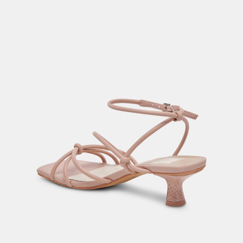 Dolce Vita Bev Wide Heels Rose Leather