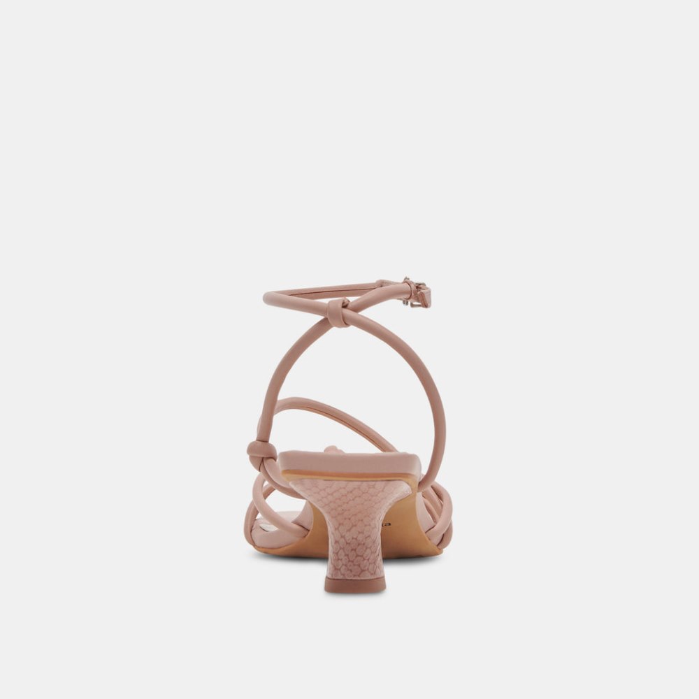 Dolce Vita Bev Wide Heels Rose Leather