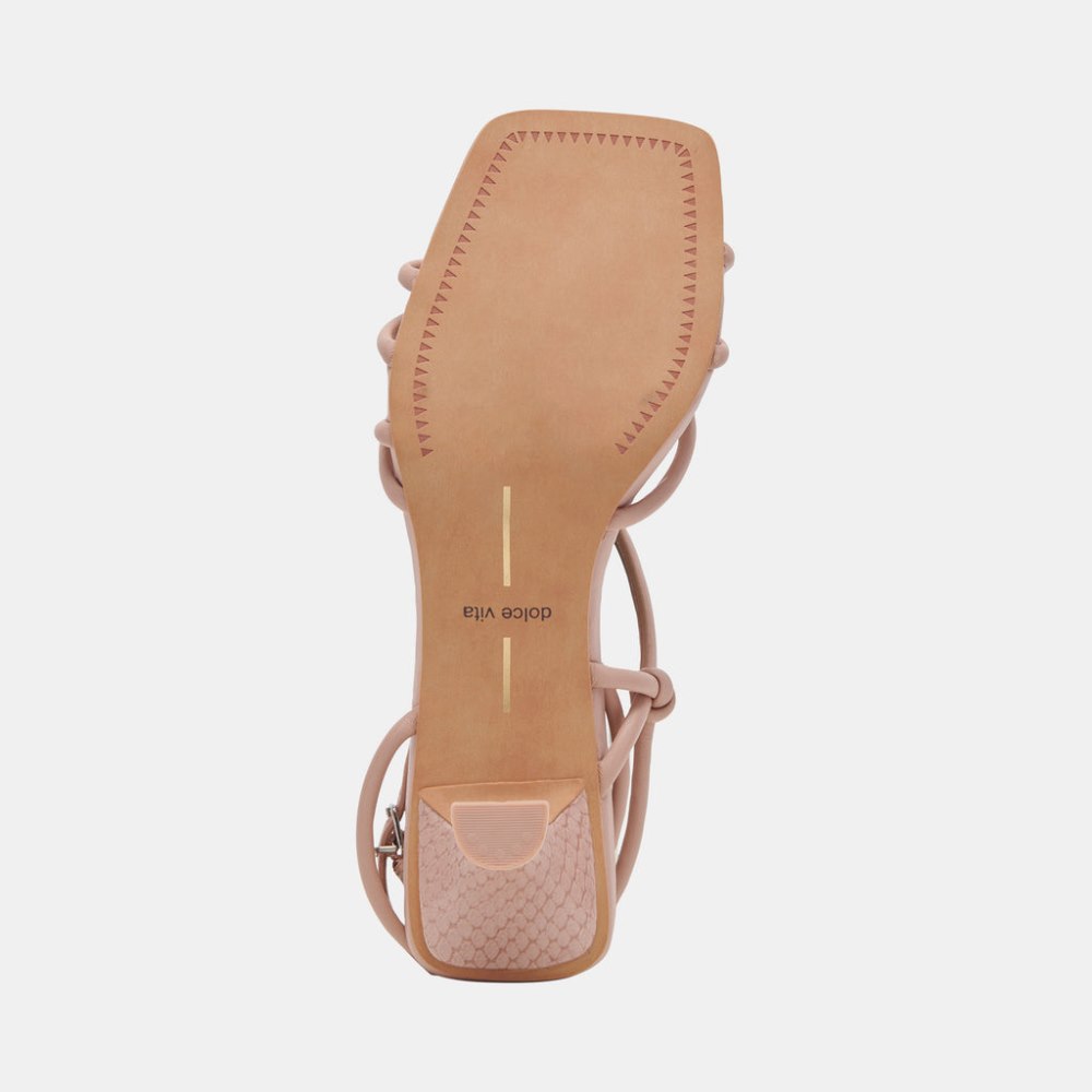 Dolce Vita Bev Wide Heels Rose Leather