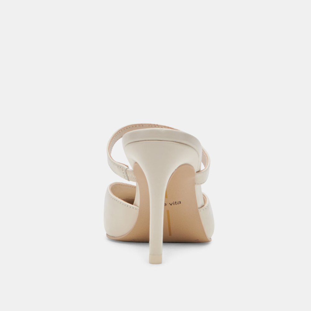 Dolce Vita Kanika Heels White Crinkle Patent