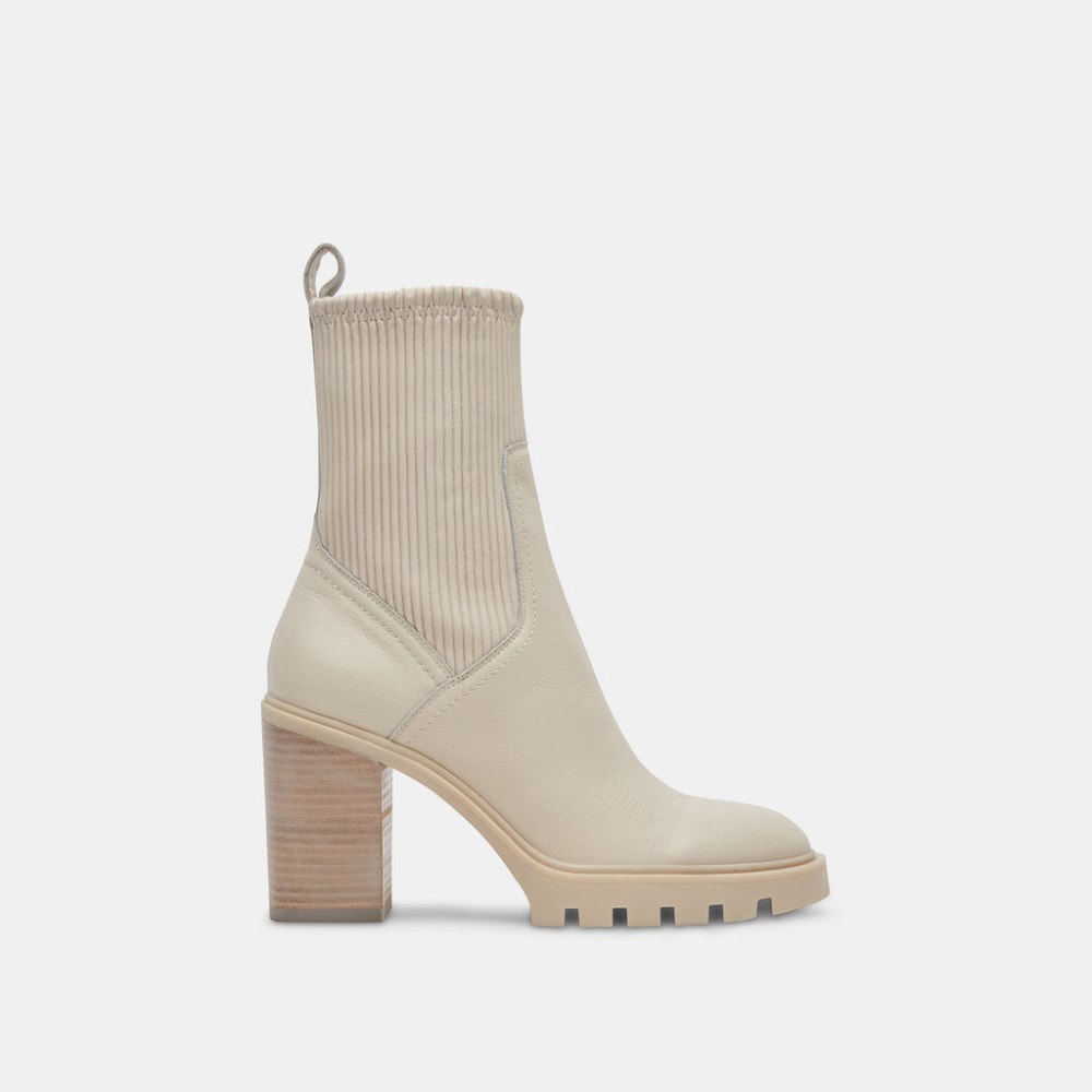 Dolce Vita Marni H2o Boots Ivory Leather