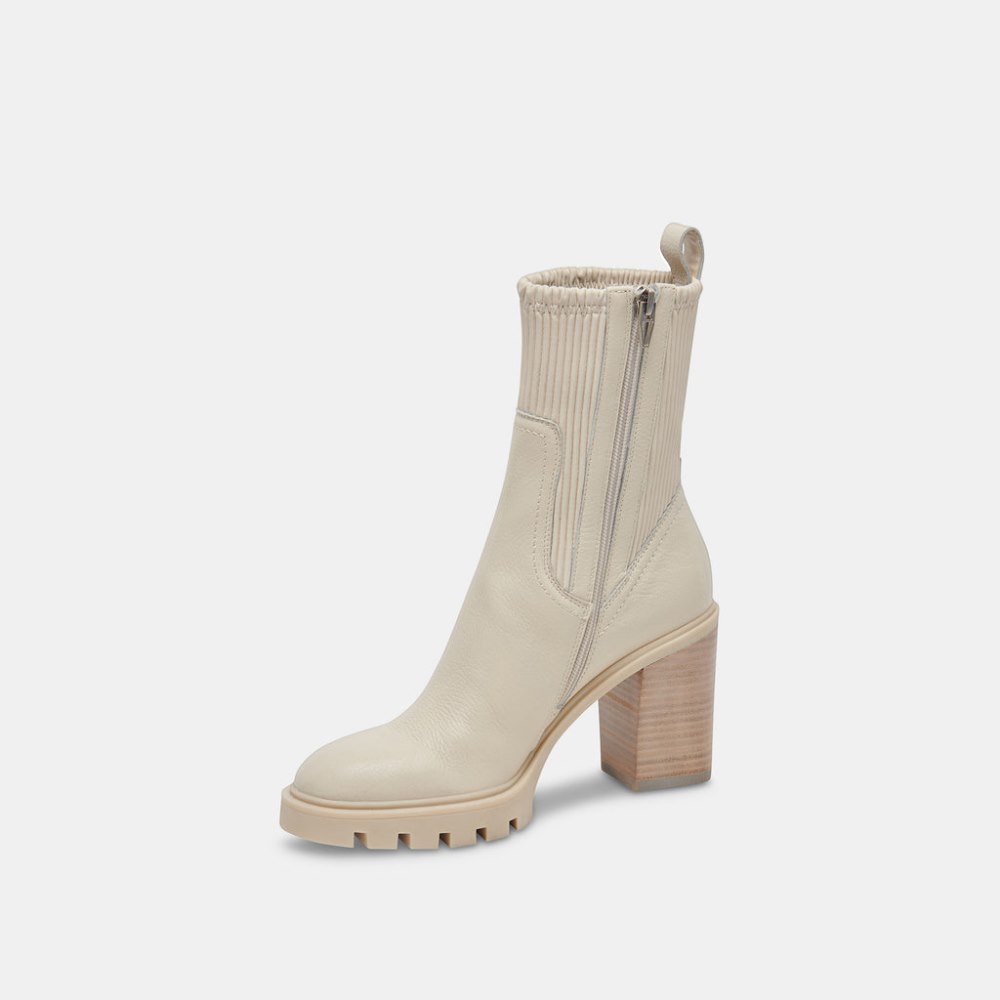 Dolce Vita Marni H2o Boots Ivory Leather