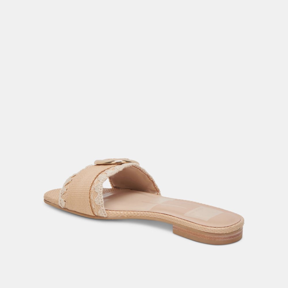 Dolce Vita Grecia Sandals Lt Natural Raffia