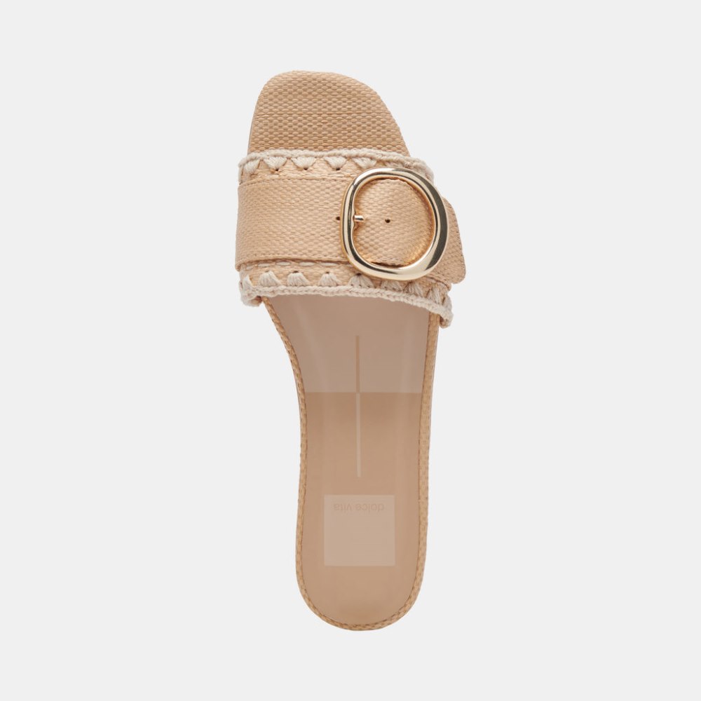 Dolce Vita Grecia Sandals Lt Natural Raffia