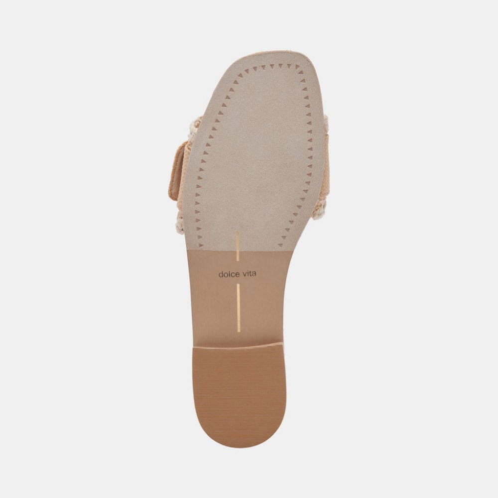 Dolce Vita Grecia Sandals Lt Natural Raffia