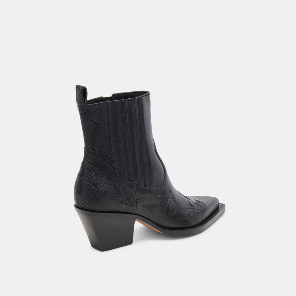 Dolce Vita Ramson Booties Black Leather