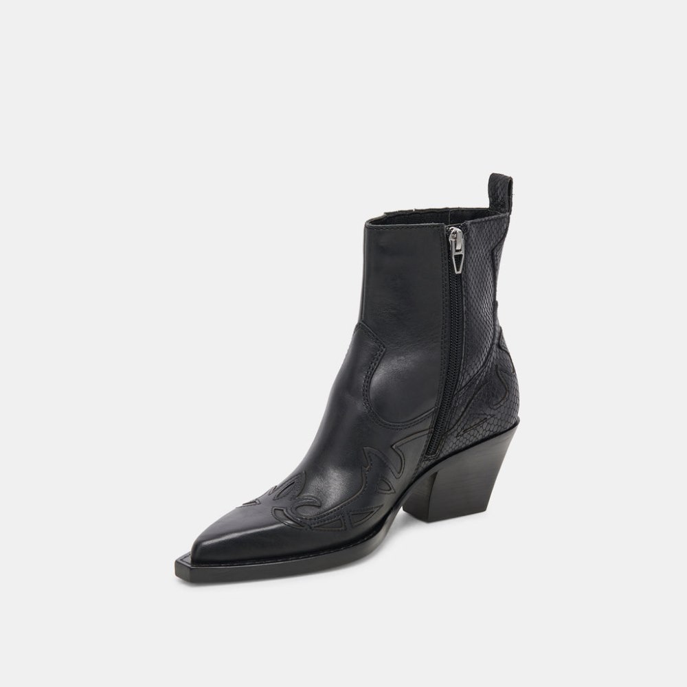Dolce Vita Ramson Booties Black Leather