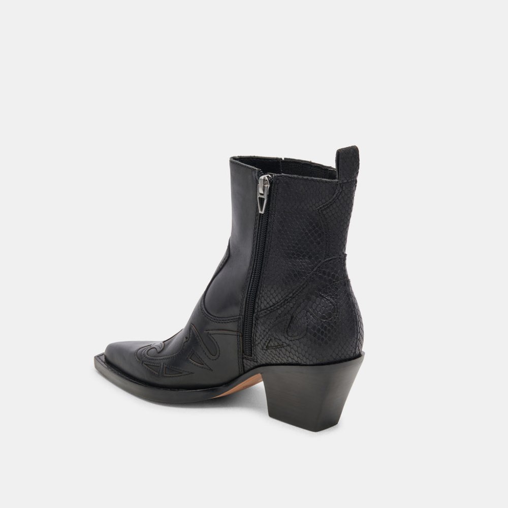 Dolce Vita Ramson Booties Black Leather