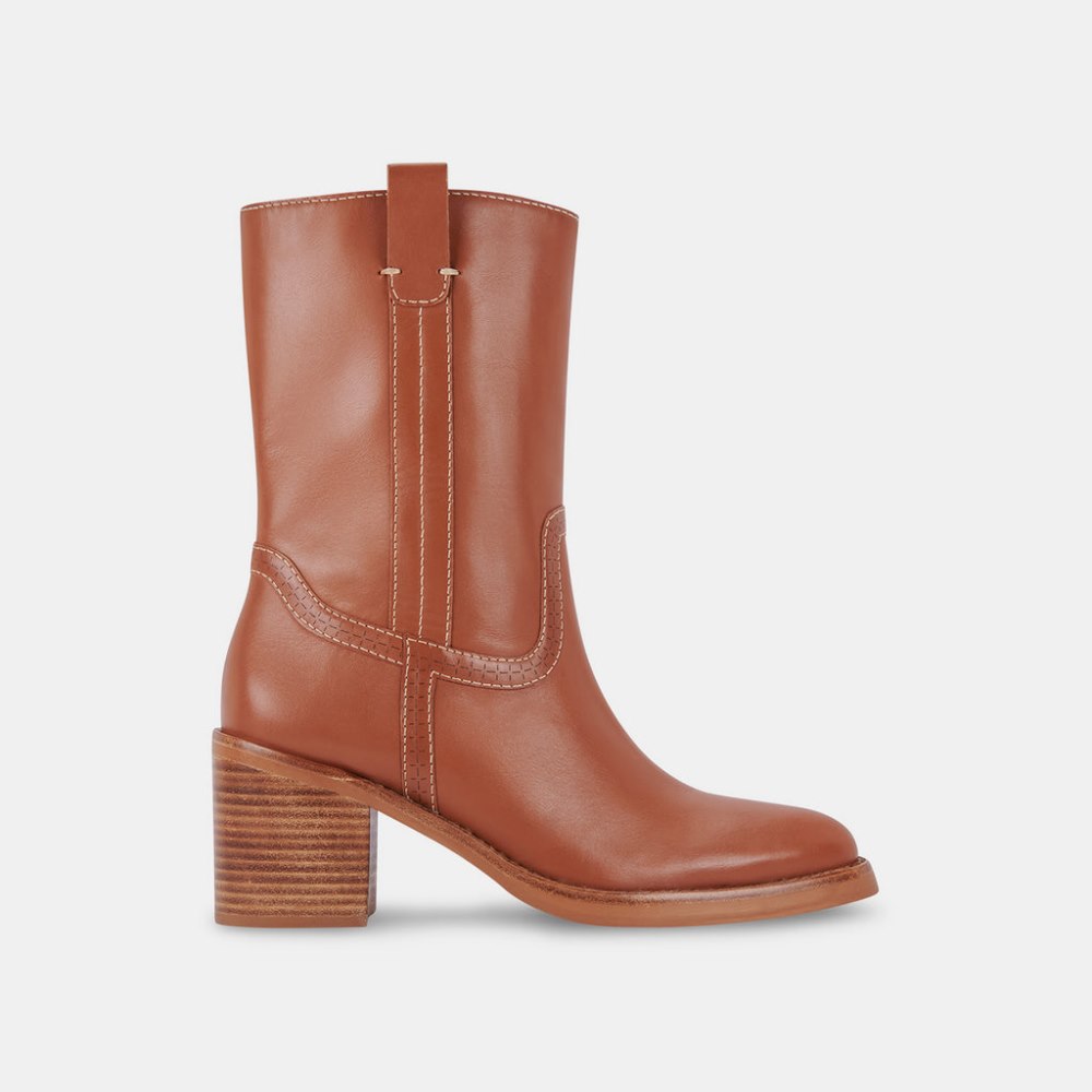 Dolce Vita Colete Boots Cognac Leather