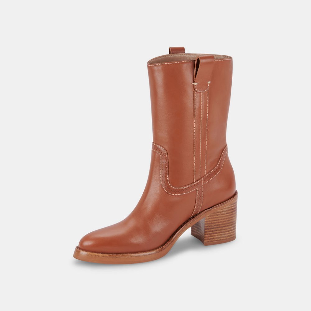 Dolce Vita Colete Boots Cognac Leather
