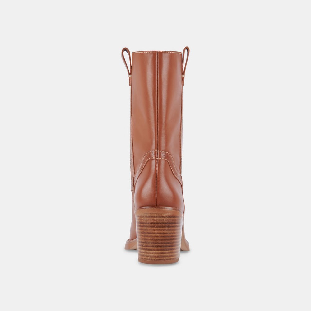 Dolce Vita Colete Boots Cognac Leather
