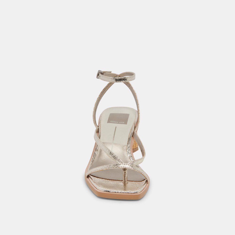 Dolce Vita Banita Sandals Light Gold Crackled Stella