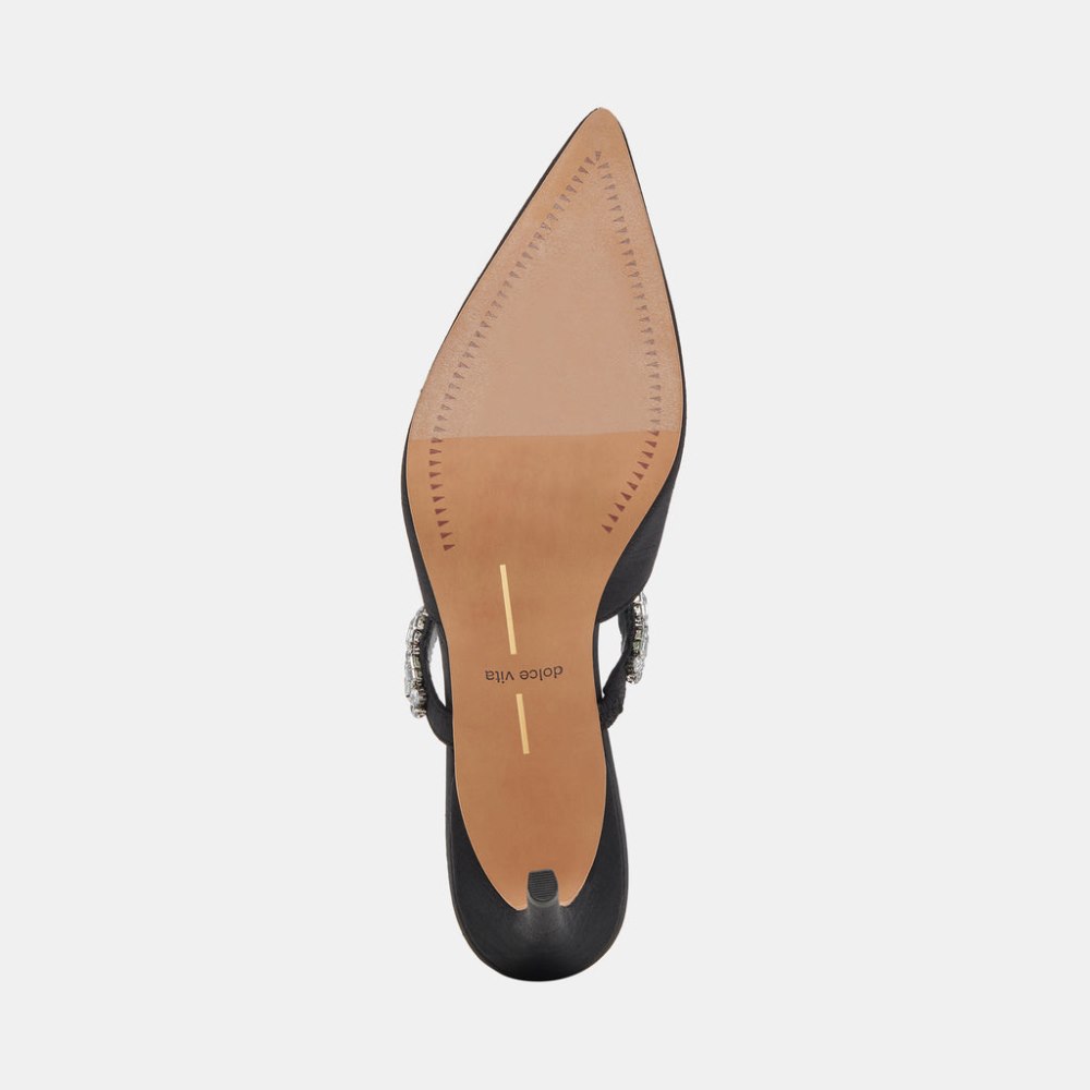 Dolce Vita Kanika Rhinestone Heels Black Rhinestone