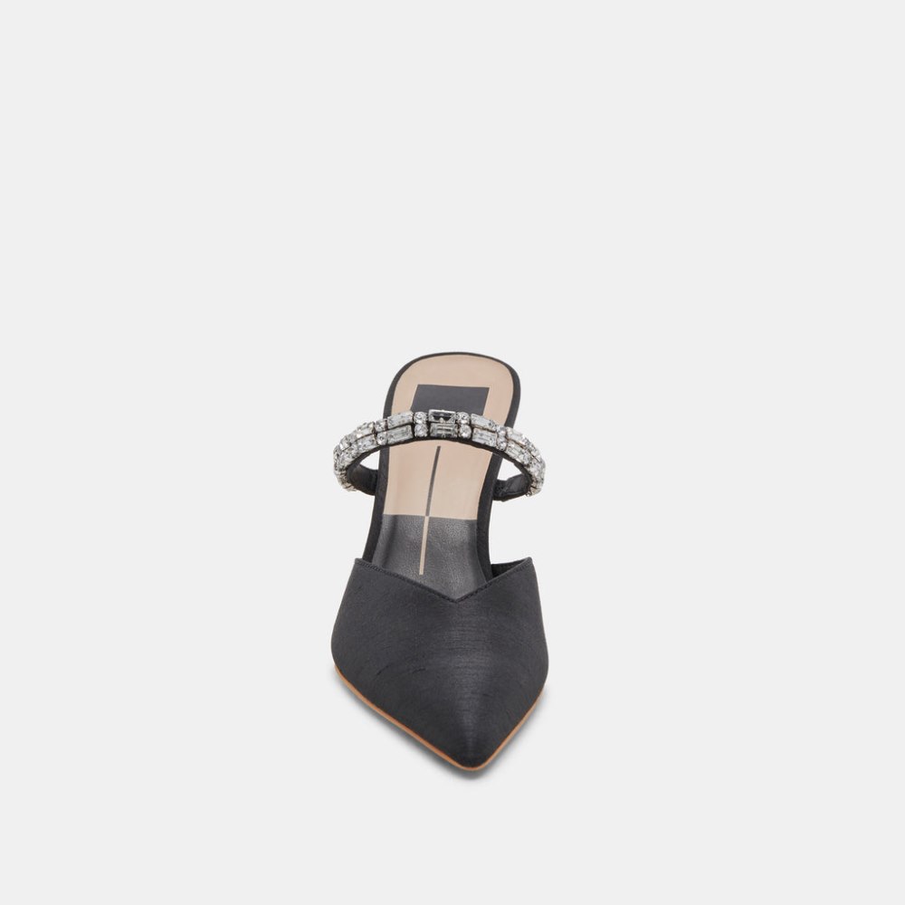 Dolce Vita Kanika Rhinestone Heels Black Rhinestone
