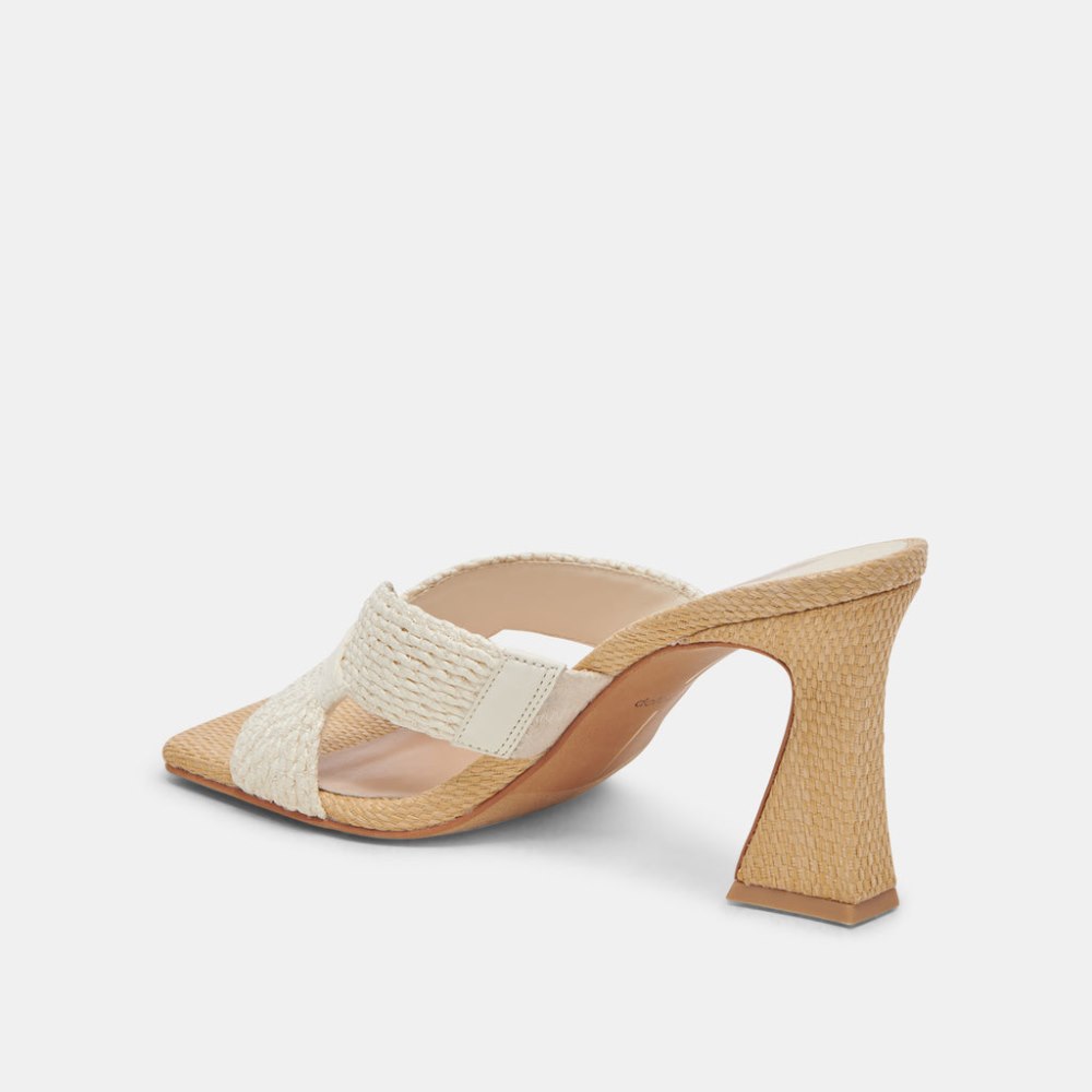 Dolce Vita Nitro Heels White Raffia