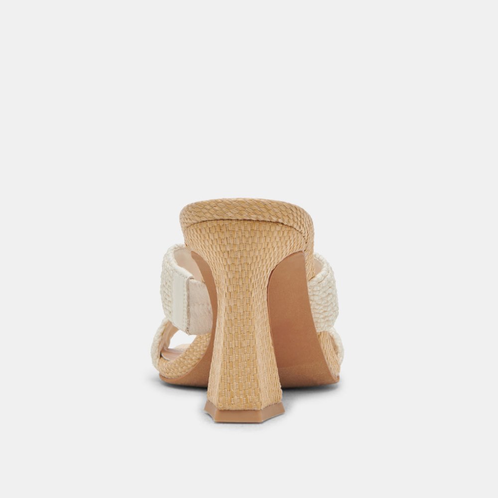 Dolce Vita Nitro Heels White Raffia