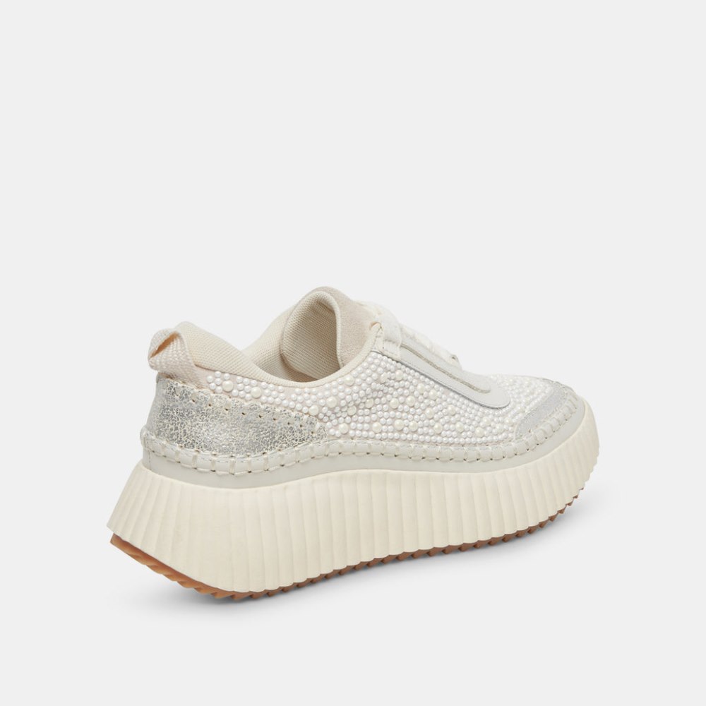 Dolce Vita Dolen Pearl Sneakers Vanilla Pearls