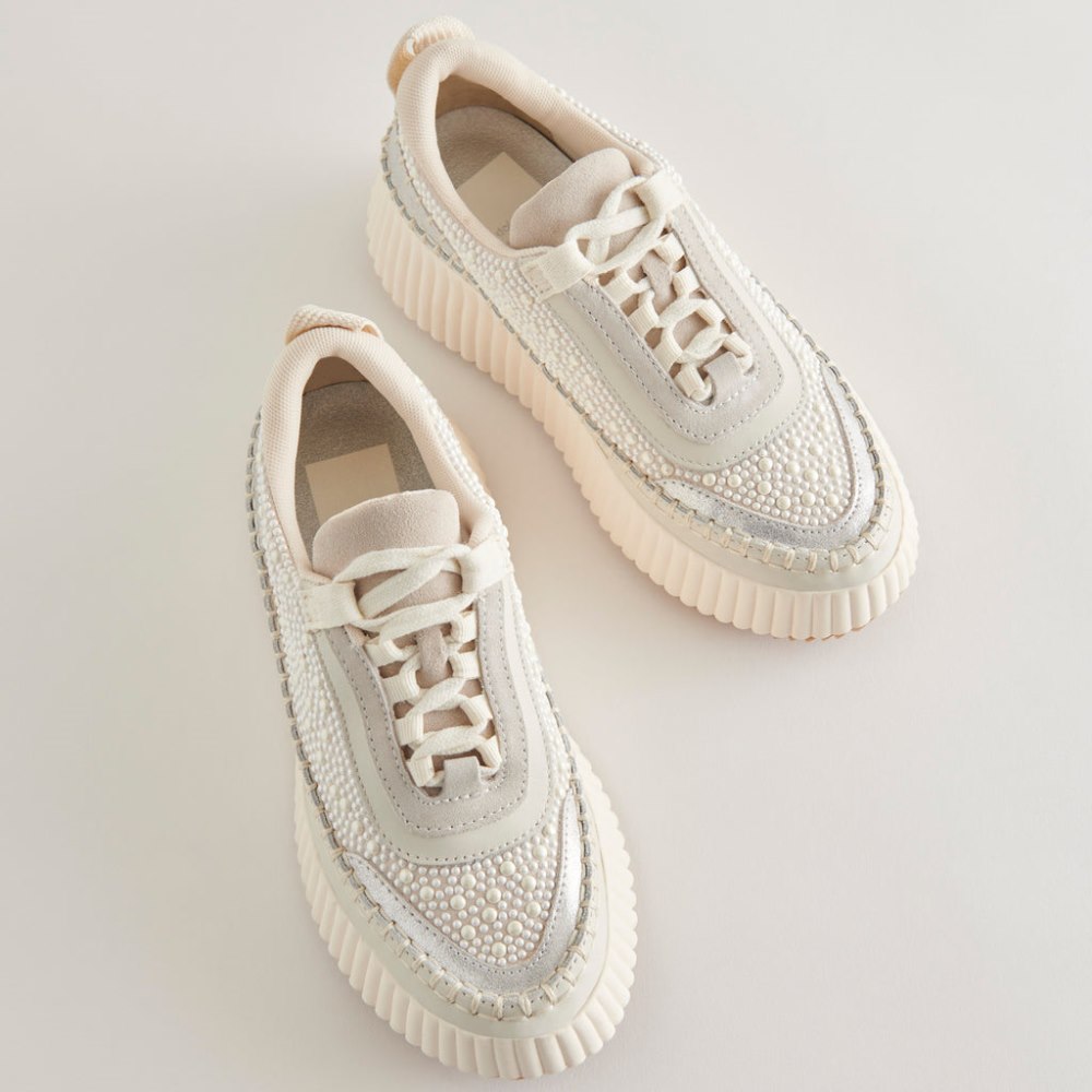 Dolce Vita Dolen Pearl Sneakers Vanilla Pearls