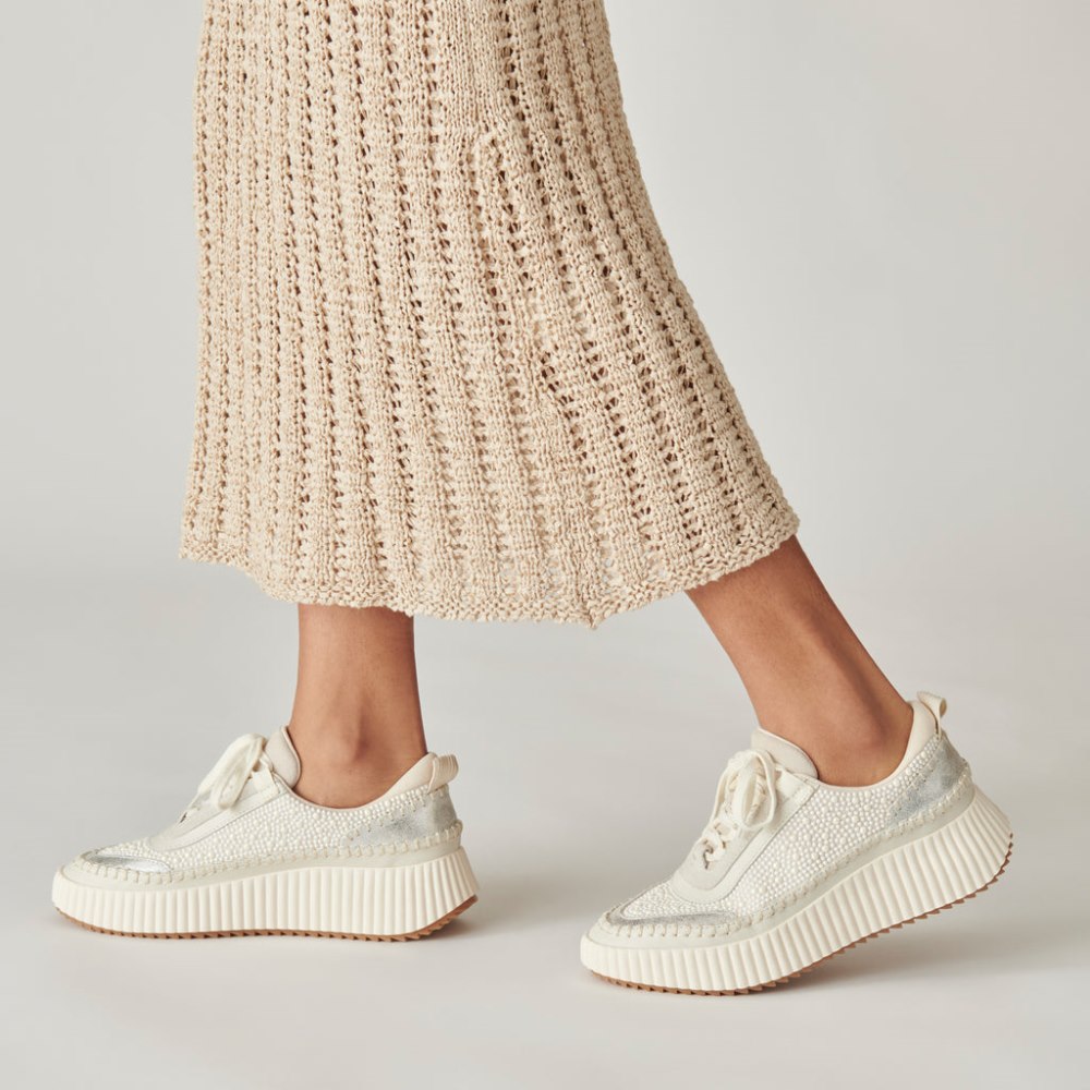 Dolce Vita Dolen Pearl Sneakers Vanilla Pearls