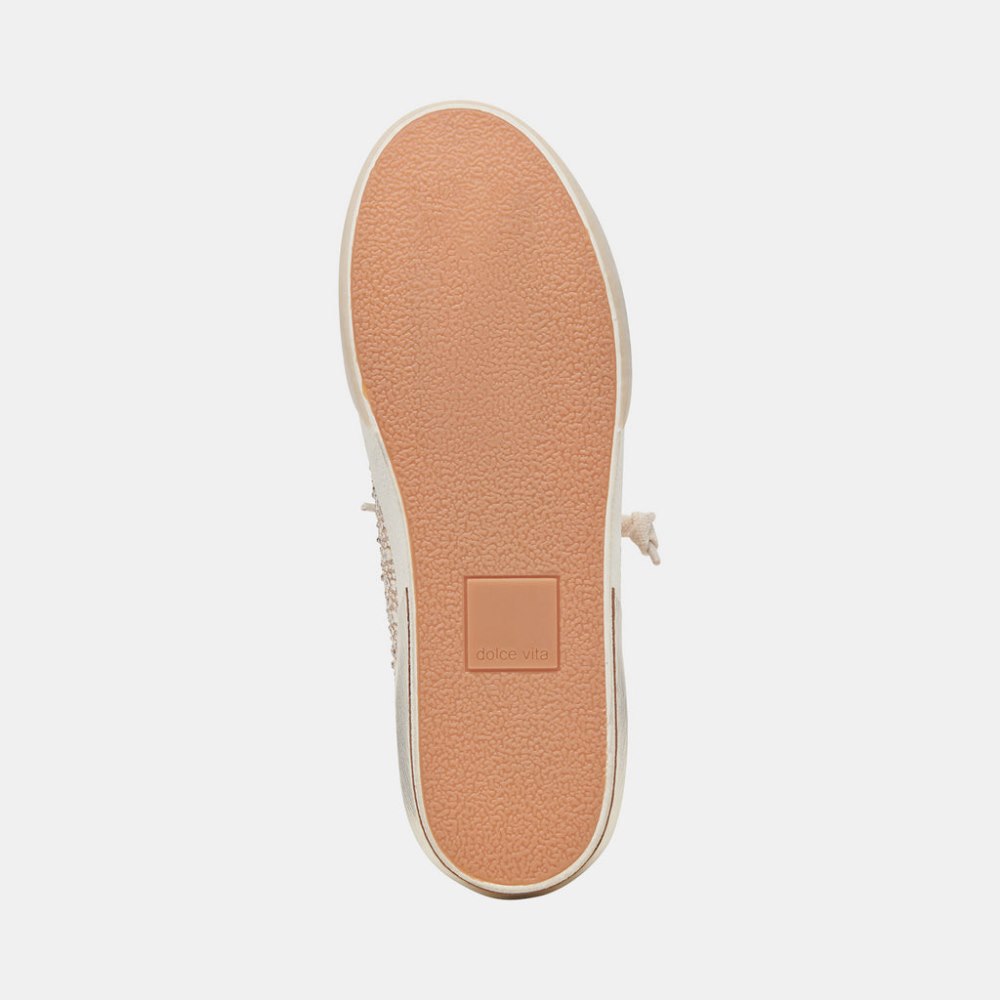 Dolce Vita Zina Crystal Sneakers Gold Suede