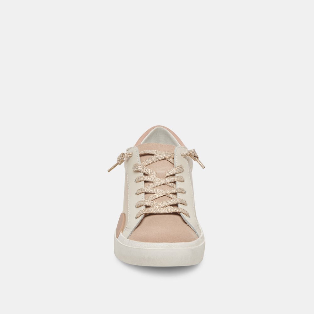 Dolce Vita Zina Sneakers Gold Leather