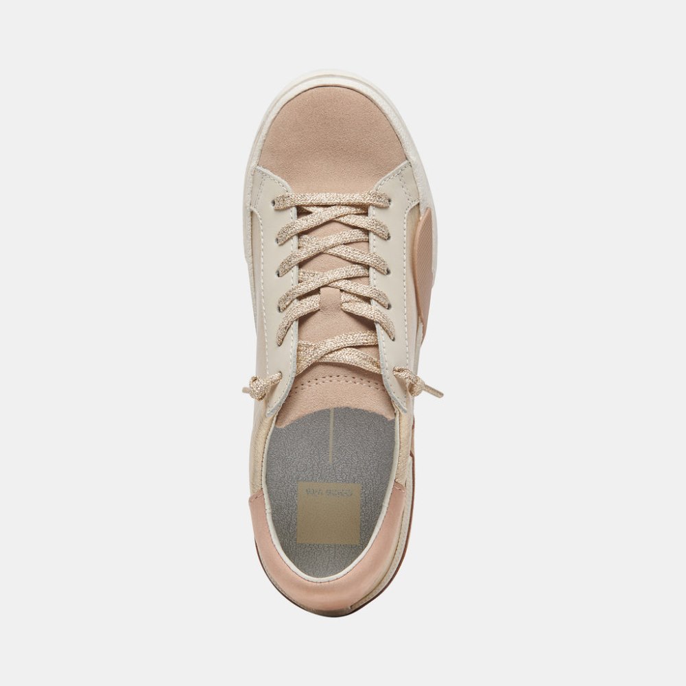 Dolce Vita Zina Sneakers Gold Leather