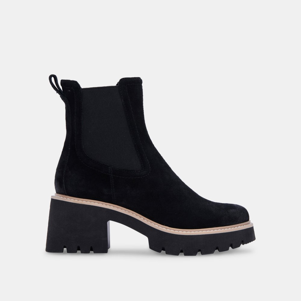 Dolce Vita Hawk H20 Wide Booties Onyx Suede
