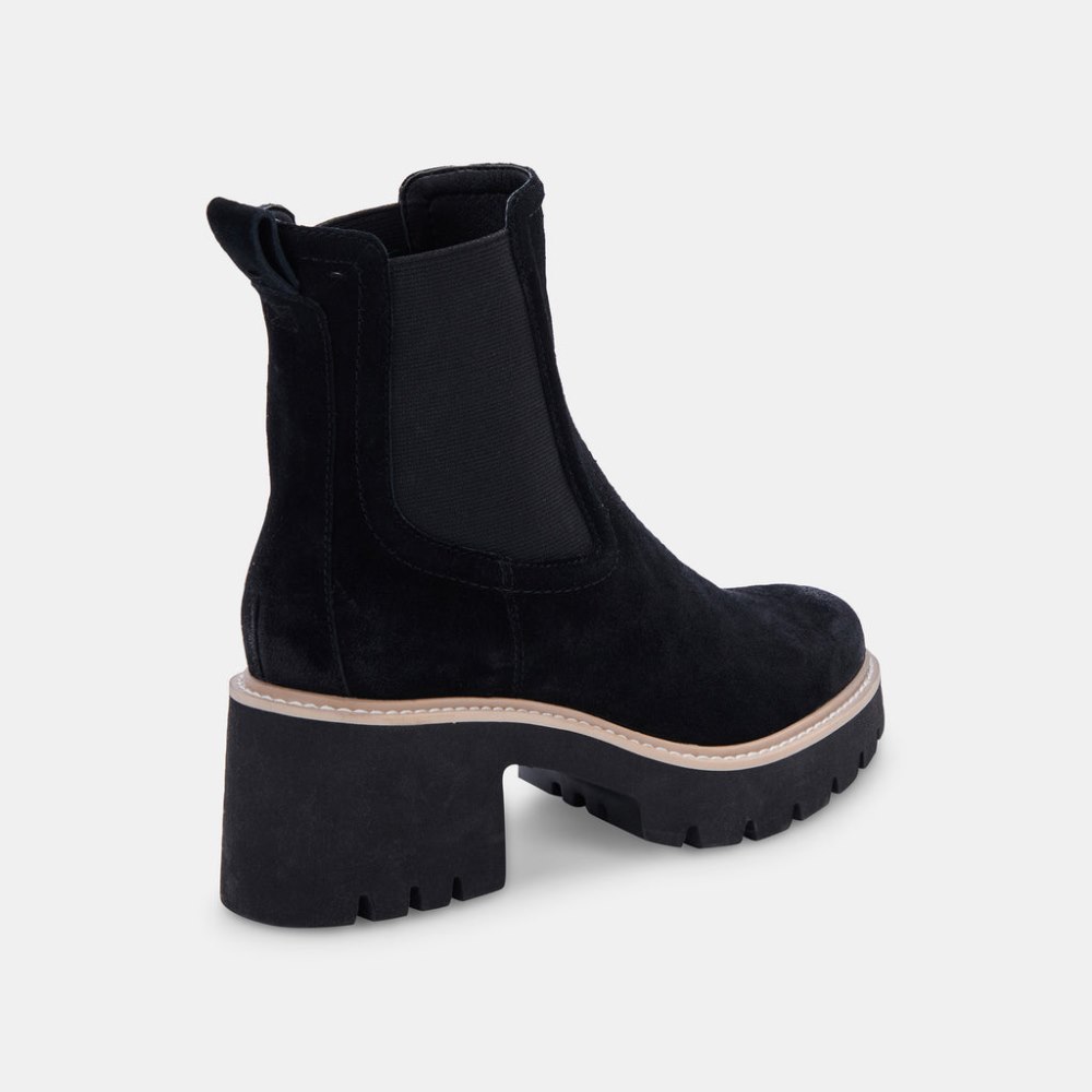 Dolce Vita Hawk H20 Wide Booties Onyx Suede