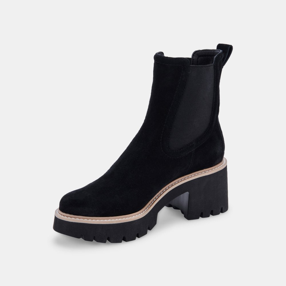 Dolce Vita Hawk H20 Wide Booties Onyx Suede