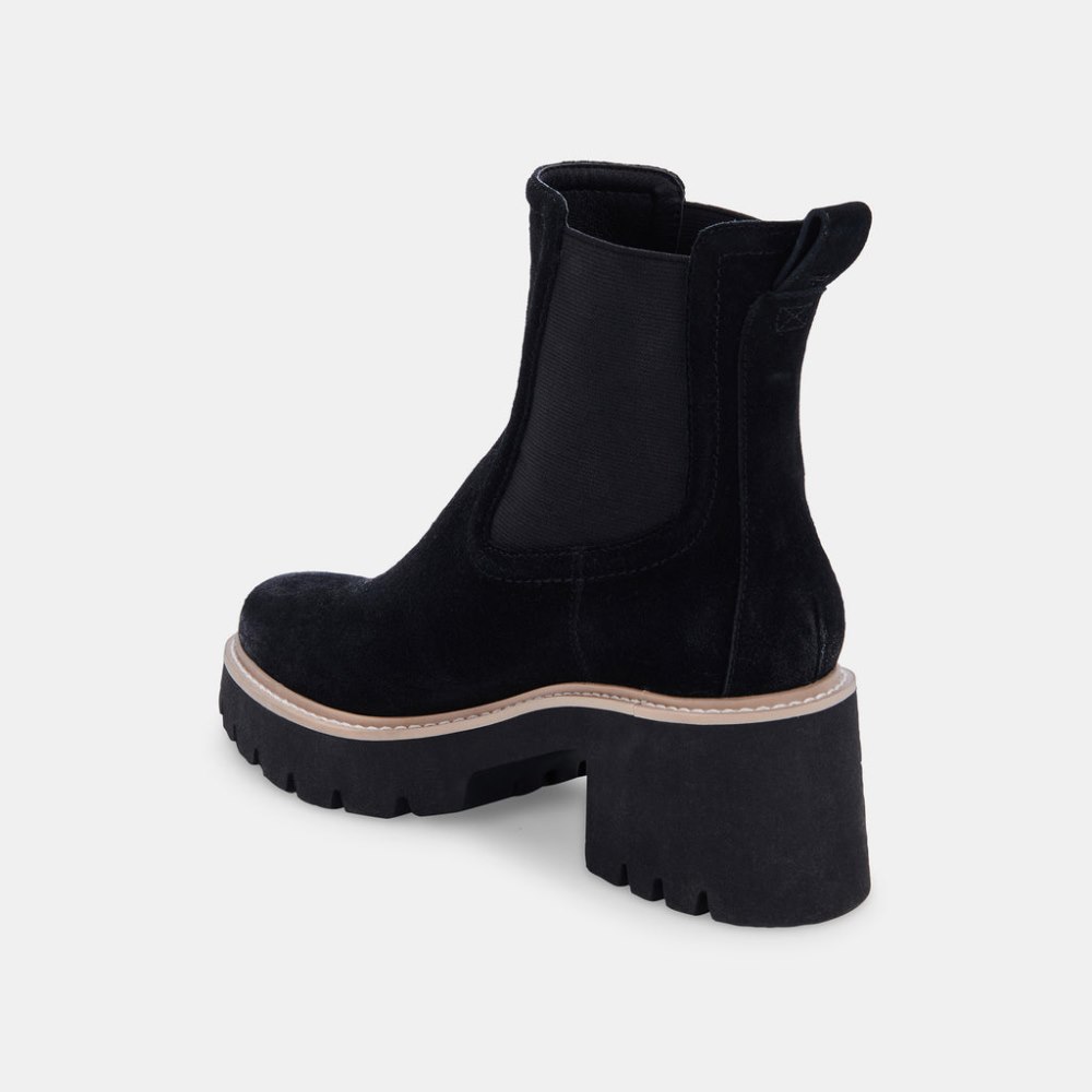 Dolce Vita Hawk H20 Wide Booties Onyx Suede