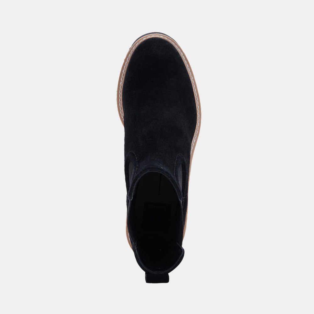 Dolce Vita Hawk H20 Wide Booties Onyx Suede