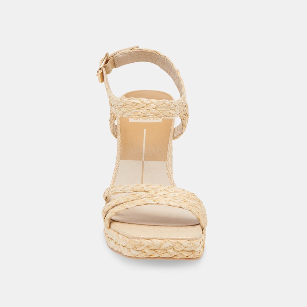 Dolce Vita Alysia Heels Lt Natural Raffia