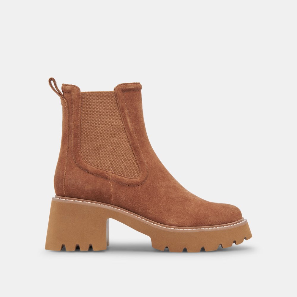 Dolce Vita Hawk H20 Booties Chestnut Suede