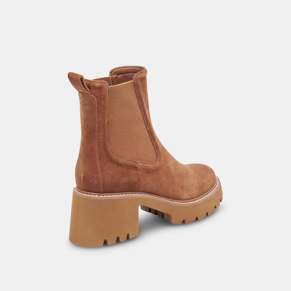 Dolce Vita Hawk H20 Booties Chestnut Suede