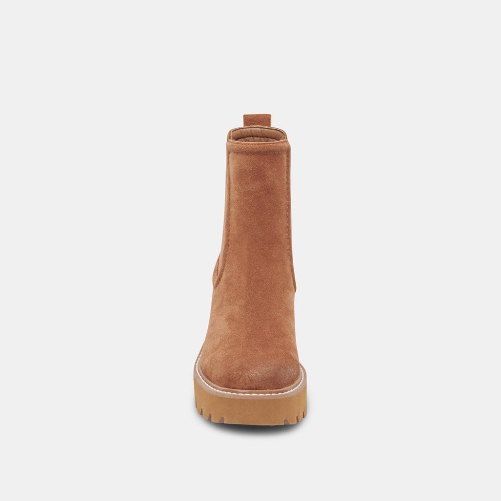 Dolce Vita Hawk H20 Booties Chestnut Suede