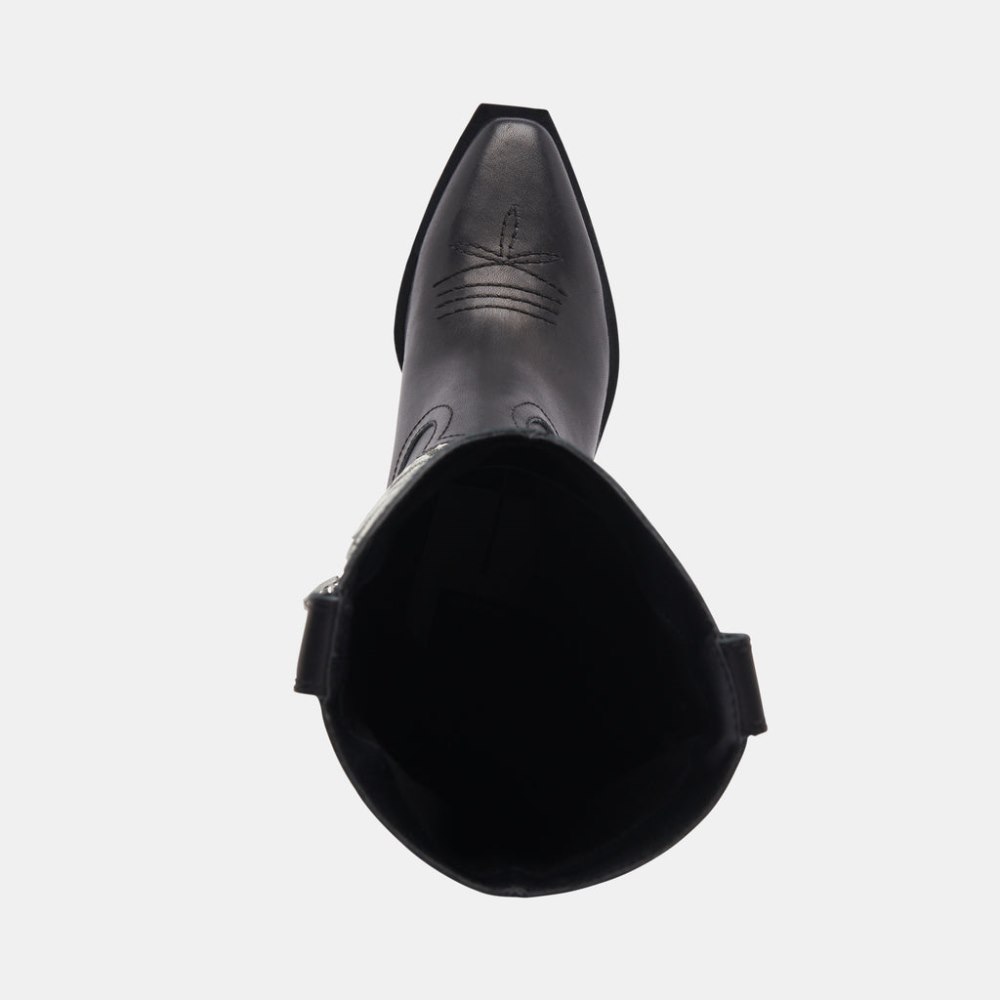 Dolce Vita Samare Boots Black White Leather