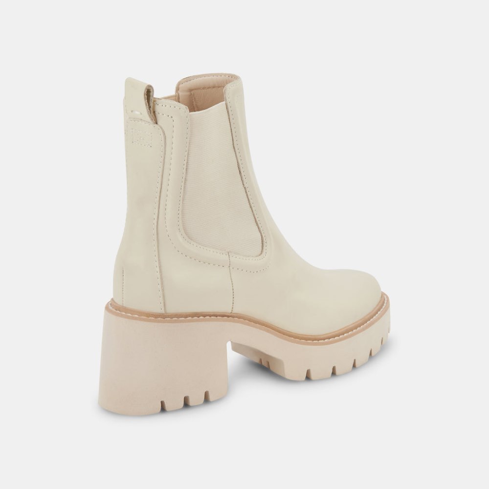 Dolce Vita Hawk H2o Booties Ivory Leather