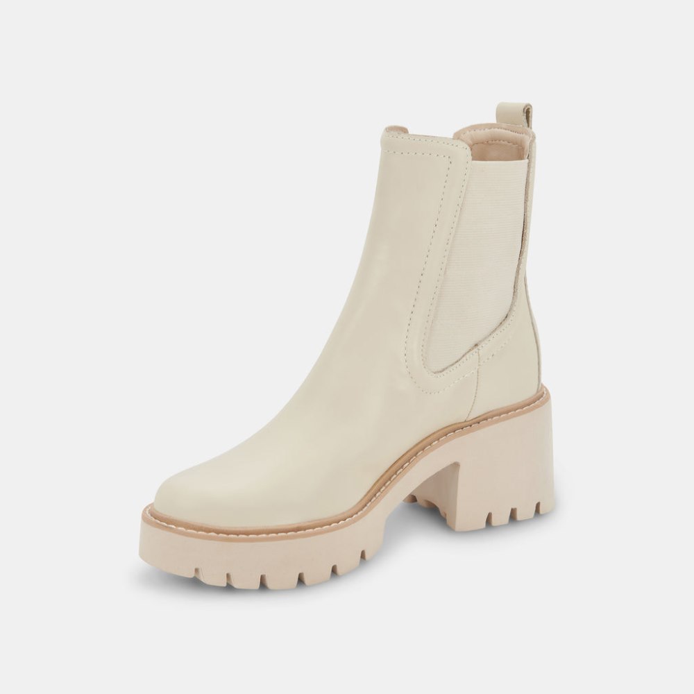 Dolce Vita Hawk H2o Booties Ivory Leather