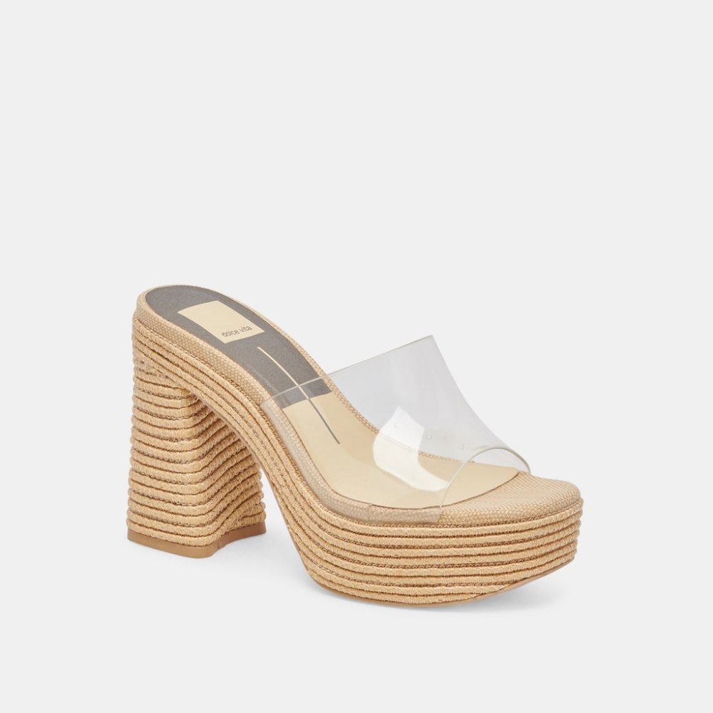 Dolce Vita Lichia Heels Natural Vinyl