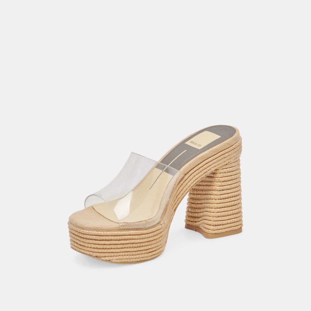 Dolce Vita Lichia Heels Natural Vinyl